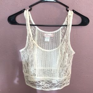 Lacey crop top